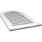 Ekena Millwork Round Top Surface Mount PVC Gable Vent: Non-Functional, w/ 3-1/2"W x 1"P Standard Frame, 22"W x 40"H GVPRT22X4001SN - alternate 2